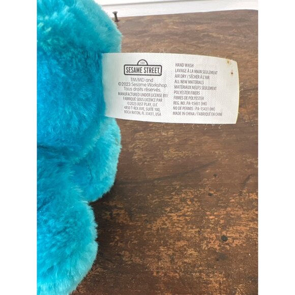Sesame Street Cookie Monster Plush Toy 10" Blue Soft Stuffed Animal O3 - Picture 3 of 3
